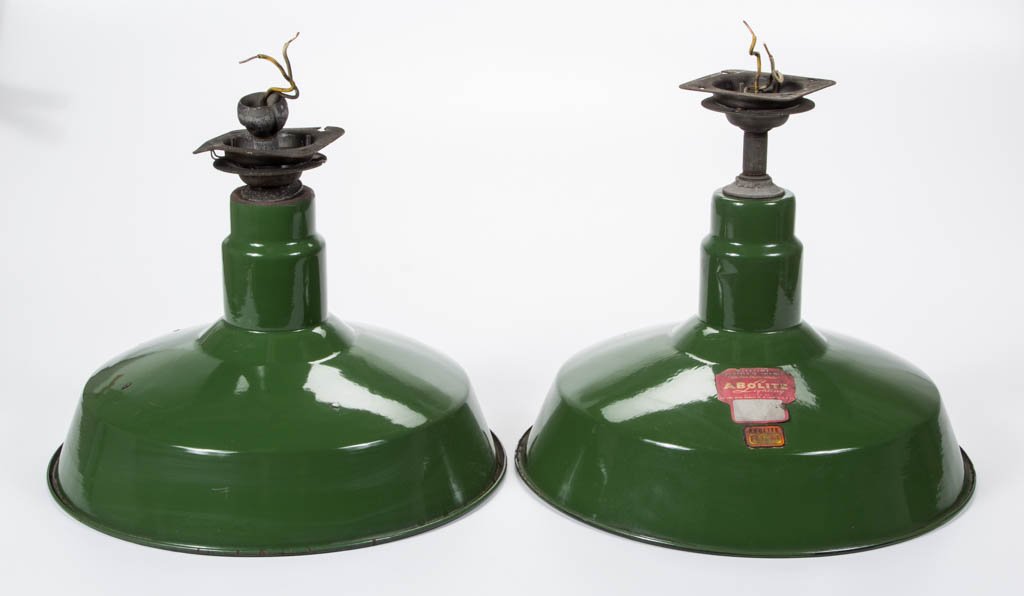 PAIR OF ABOLITE REFLECTOR UTILITY / INDUSTRIAL HANGING (1 of 1)