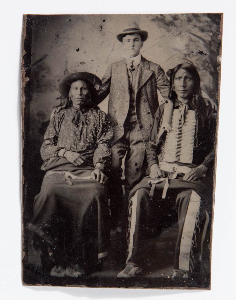 NATIVE AMERICAN / WESTERN SIXTH-PLATE TINTYPE (1 of 1)