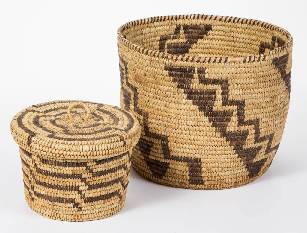 NATIVE AMERICAN PIMA / PAPAGO COILED BASKETS, LOT OF (1 of 1)