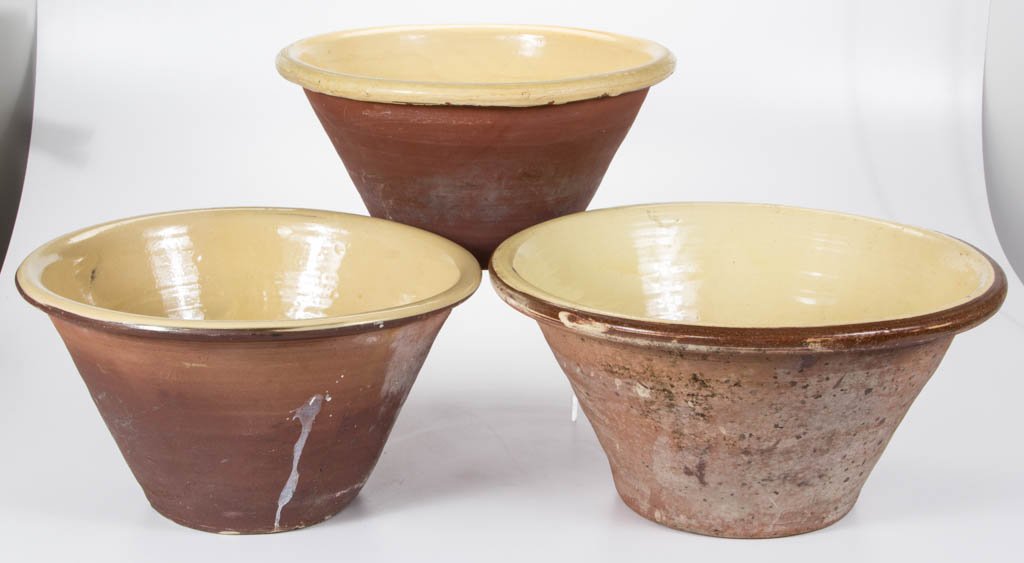 COUNTRY EARTHERNWARE / REDWARE COVERED STORAGE VESSELS, (1 of 1)