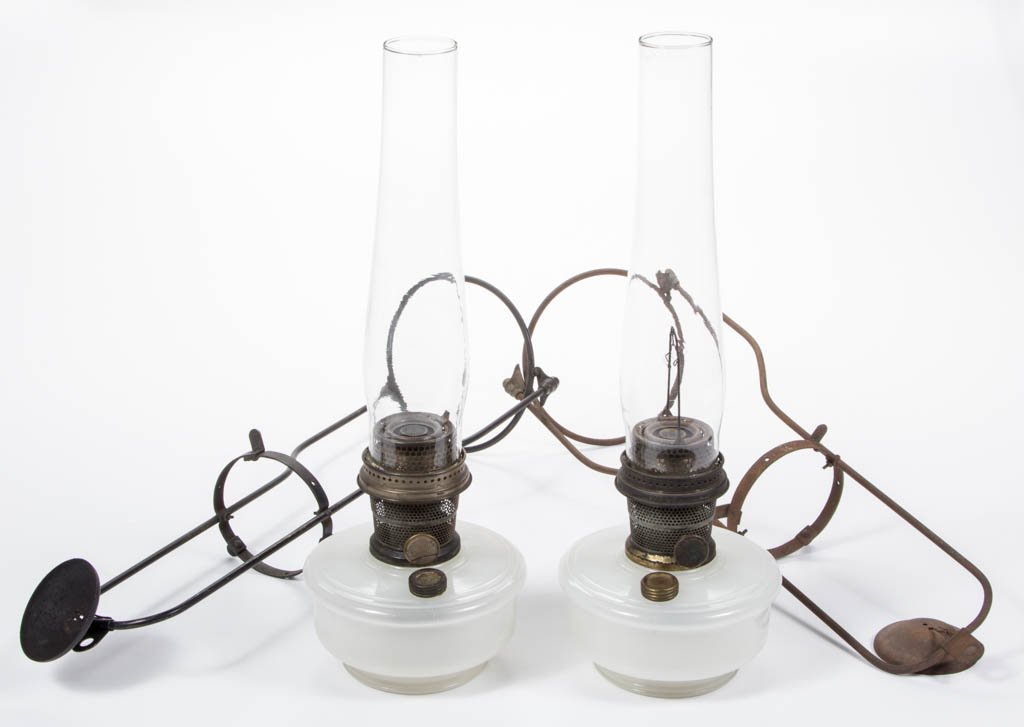 ALADDIN NO. B-201 HANGING LAMPS, LOT OF TWO (1 of 1)