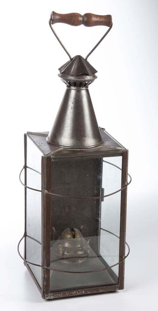SHEET-IRON AND GLASS LANTERN (1 of 2)