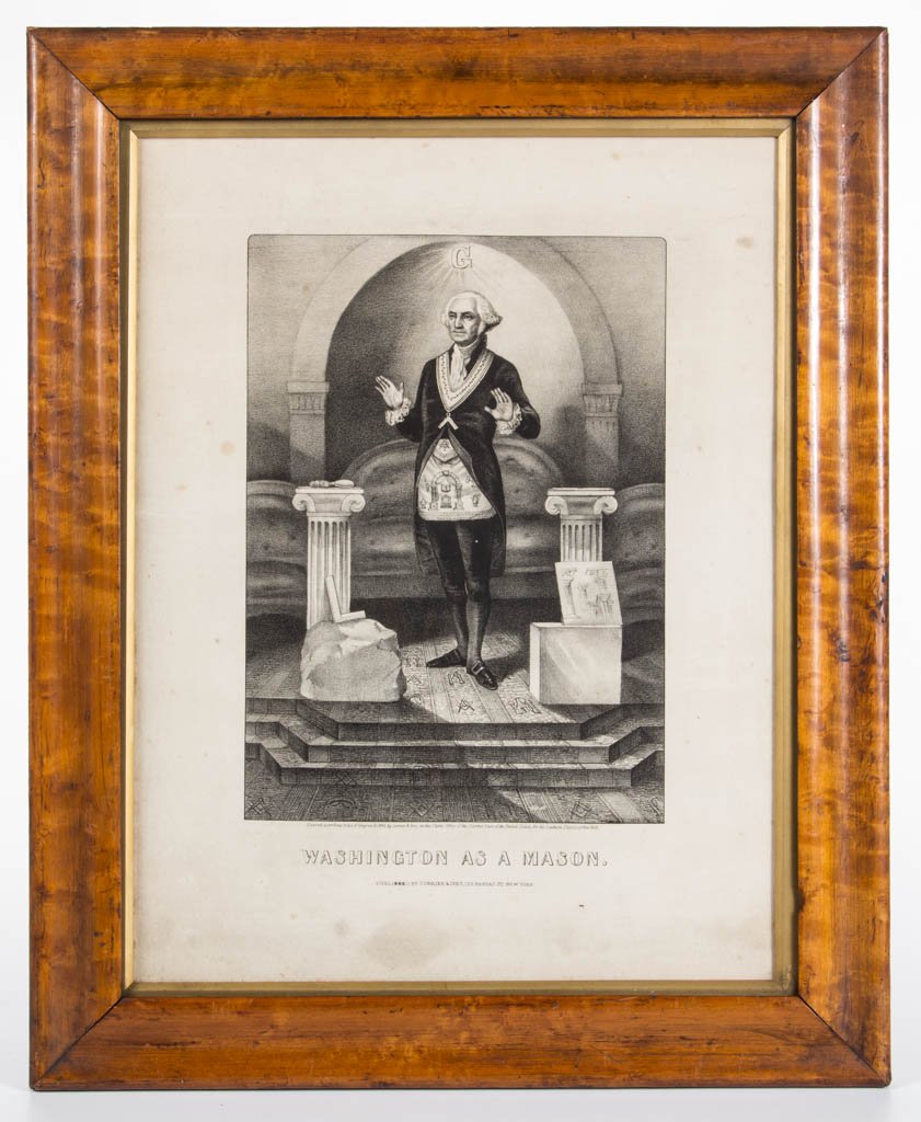 CURRIER AND IVES HISTORICAL PRINT (1 of 1)