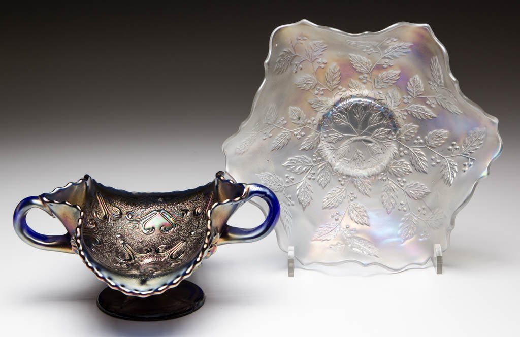 ASSORTED FENTON CARNIVAL GLASS ARTICLES, LOT OF TWO (1 of 1)