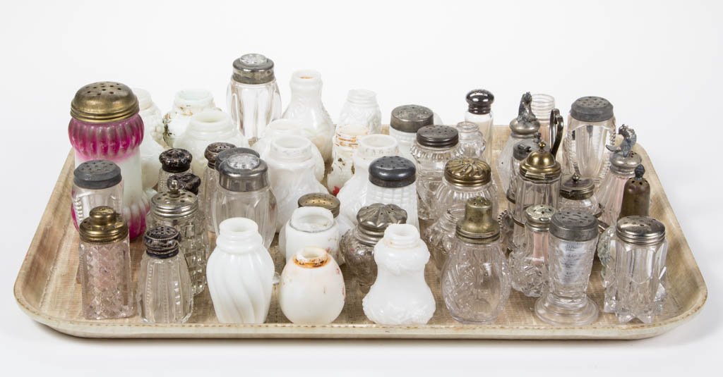 ASSORTED GLASS TABLE ARTICLES, LOT OF 46 (1 of 1)