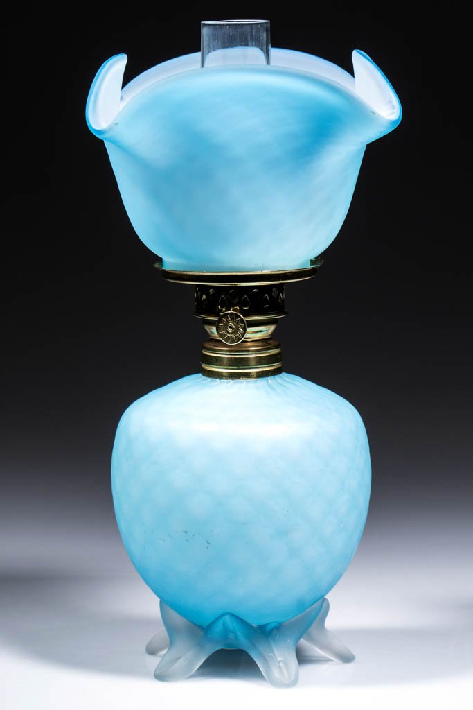 DIAMOND QUILTED CUT VELVET MINIATURE LAMP (1 of 1)