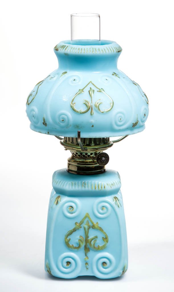 EMBOSSED HEART AND SCROLL MINIATURE LAMP (1 of 1)