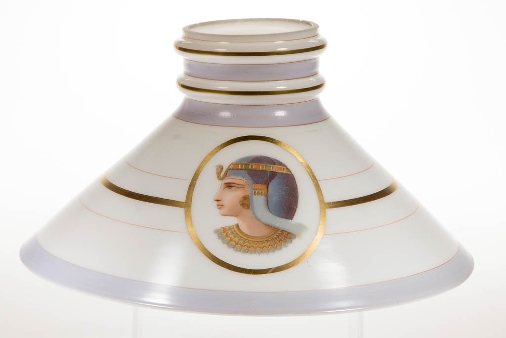 DECORATED OPAL CONE-FORM SHADE (1 of 1)