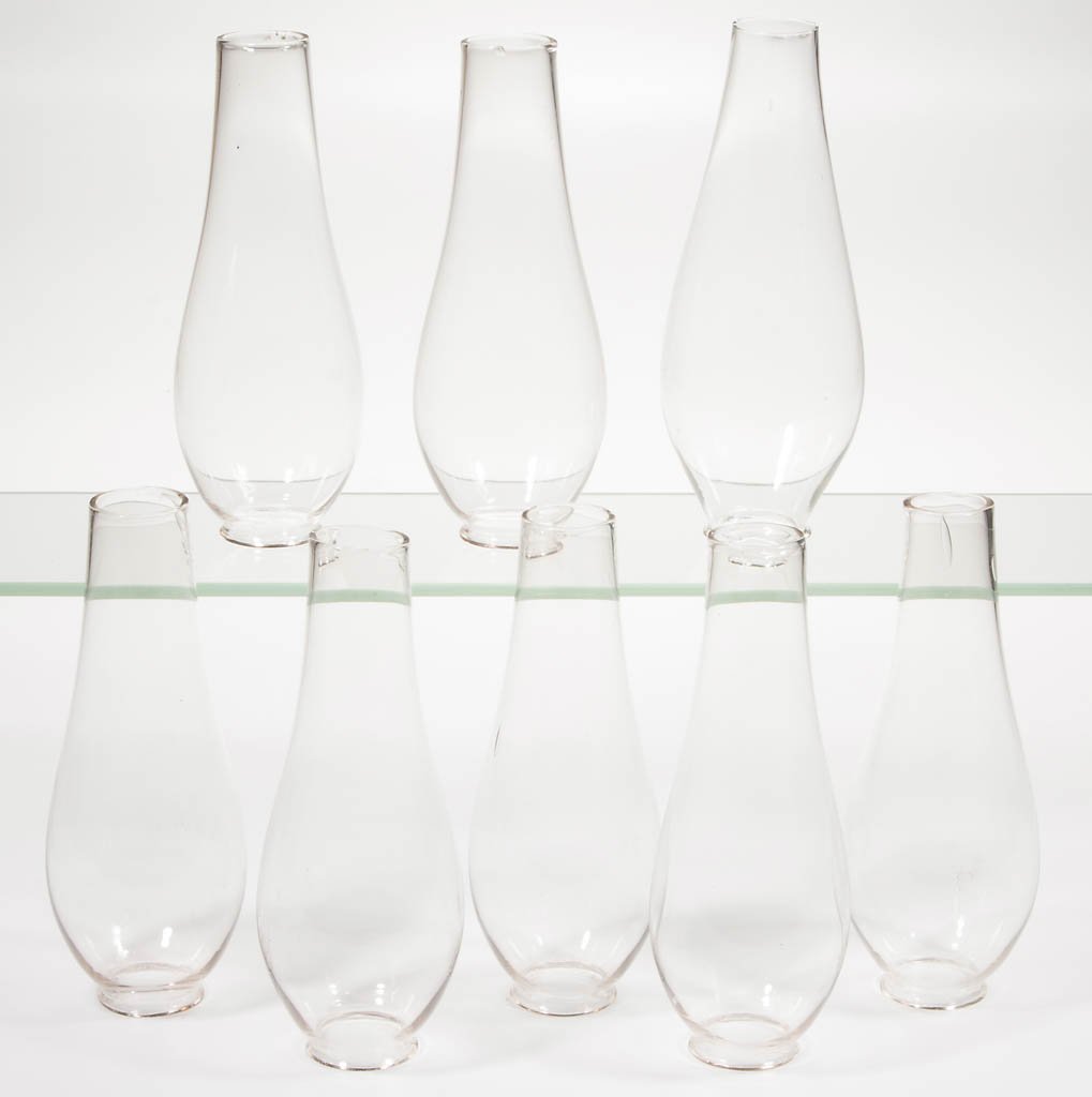 EARLY NO. 1 LIP CHIMNEYS, LOT OF EIGHT (1 of 1)