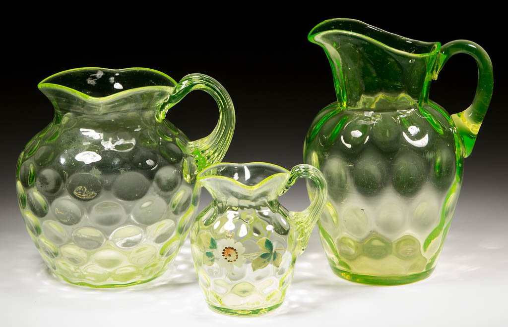 ASSORTED SPOT-OPTIC PITCHERS, LOT OF THREE (1 of 1)