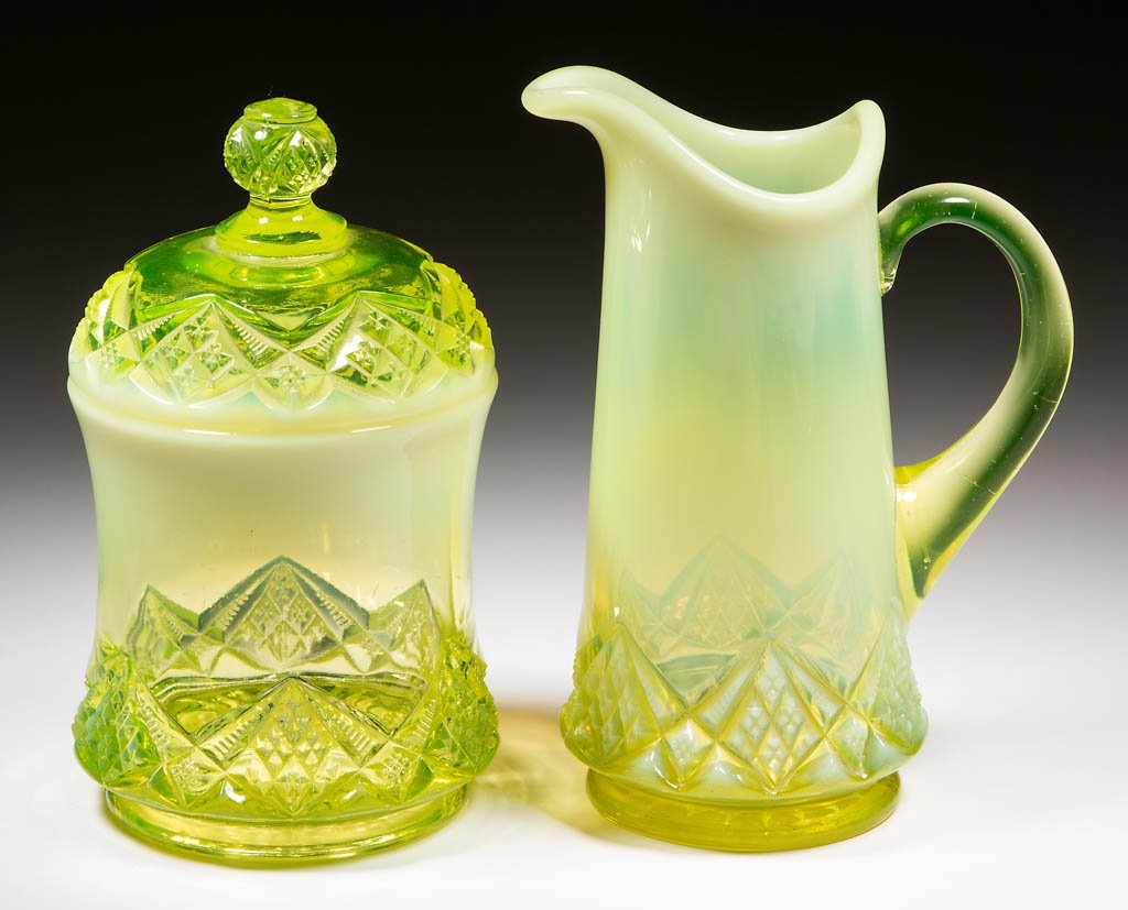 DIAMOND SPEARHEAD TABLE ARTICLES, LOT OF TWO (1 of 1)