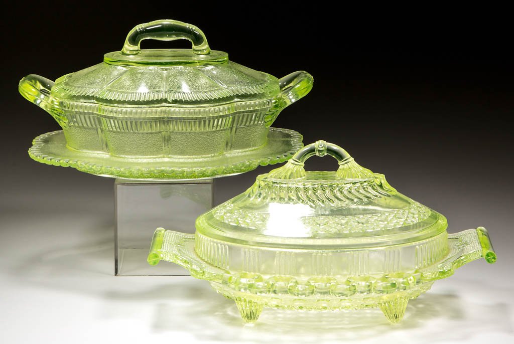 ASSORTED EAPG HONEY DISHES, LOT OF TWO (1 of 1)