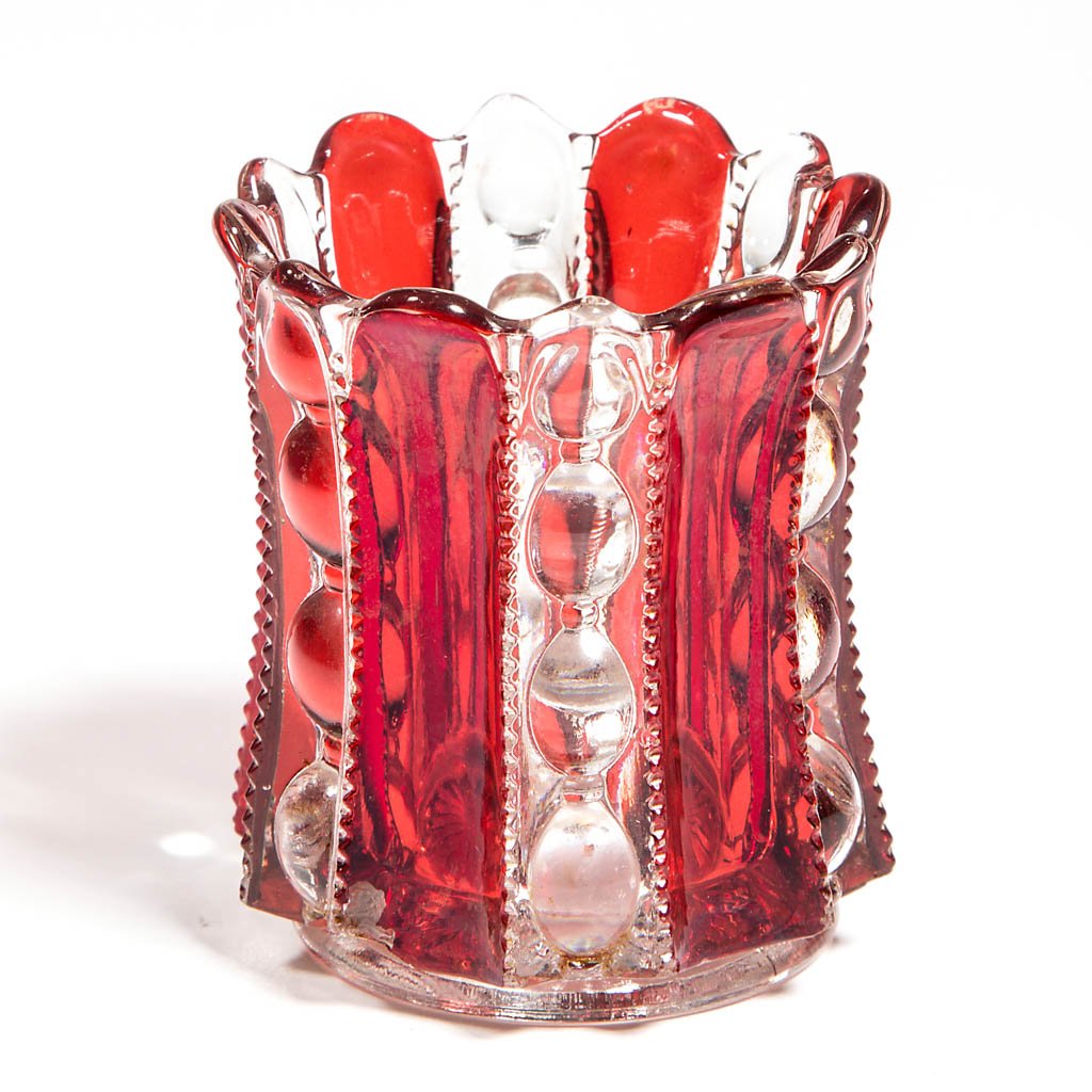 DALZELL NO. 81 / WELLSBURG - RUBY-STAINED TOOTHPICK (1 of 1)