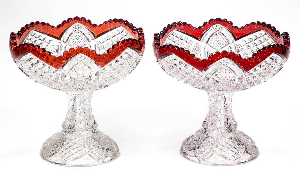 DUNCAN NO. 30 / SCALLOPED SIX POINT - RUBY-STAINED (1 of 1)