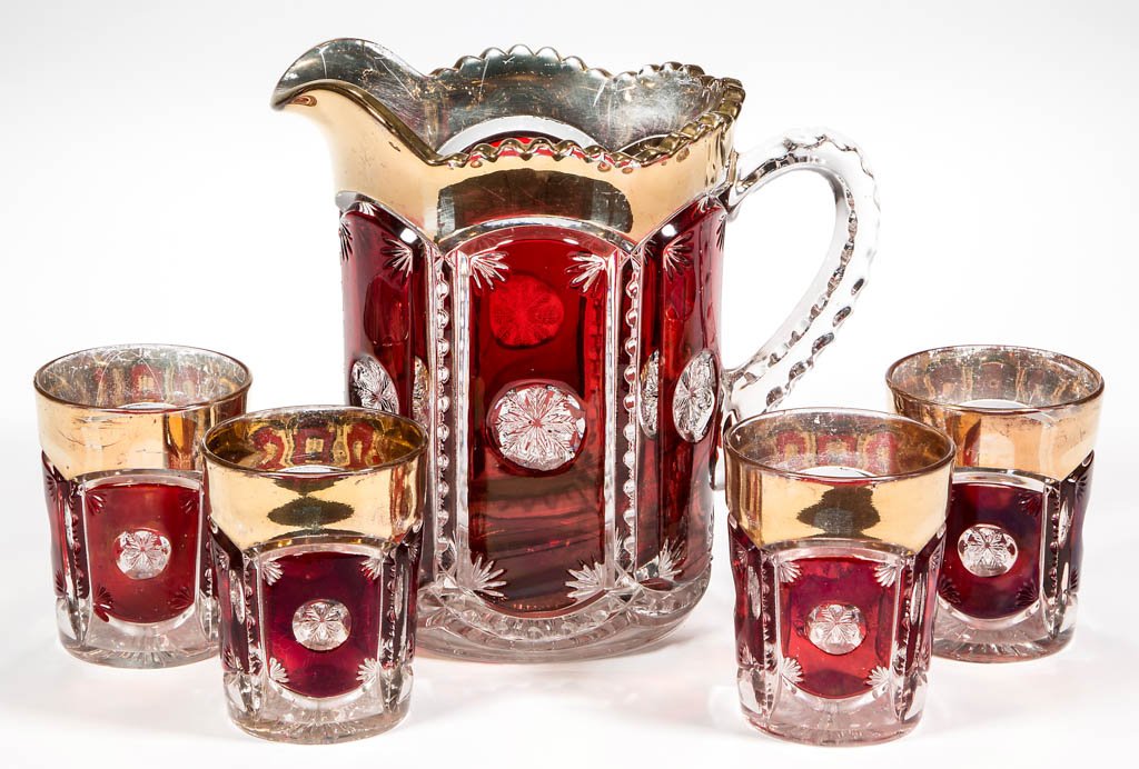 FROST CRYSTAL / PEERLESS (OMN) - RUBY-STAINED (1 of 1)