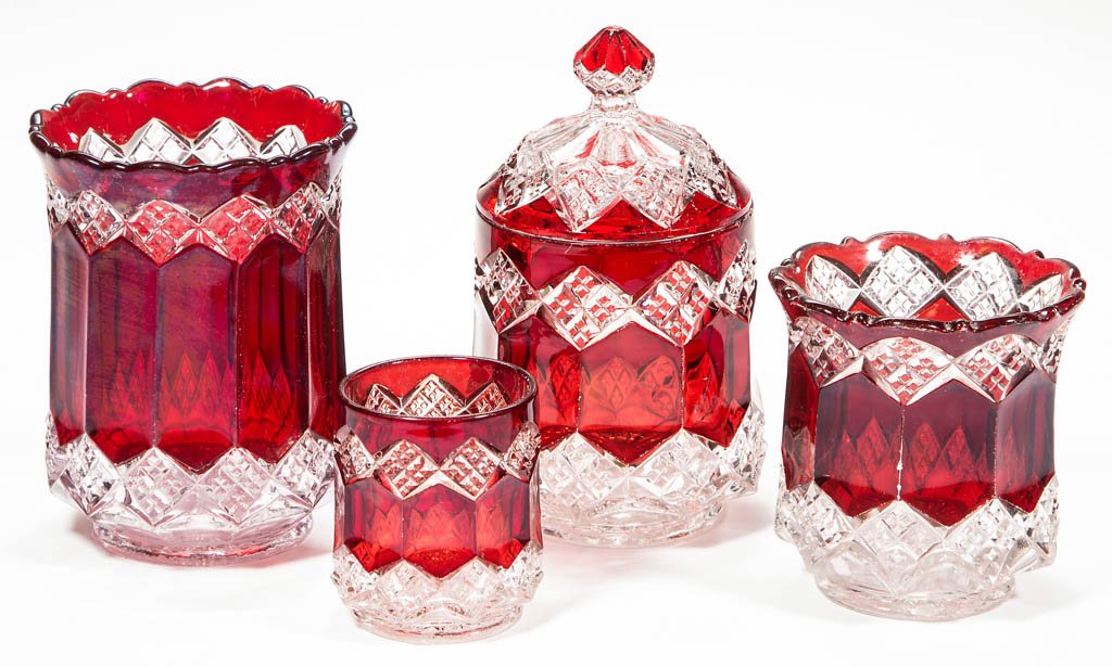 IMPERIAL NO. 1 / THREE-IN-ONE - RUBY-STAINED ARTICLES, (1 of 1)