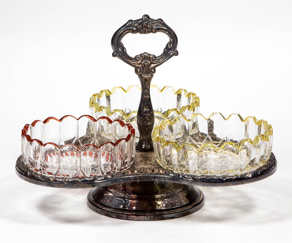 MASONIC (OMN) - STAINED CONDIMENT SET (1 of 1)