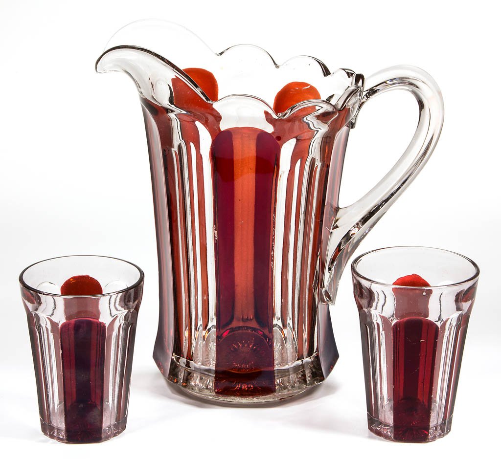 NEW MARTINSVILLE NO. 715 / LENOIR - RUBY-STAINED (1 of 1)