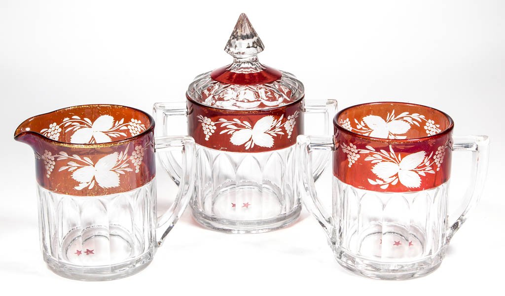 NEW MARTINSVILLE NO. 97 / OLD COLONY - RUBY-STAINED (1 of 1)