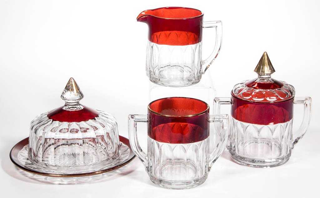 NEW MARTINSVILLE NO. 97 / OLD COLONY - RUBY-STAINED (1 of 1)