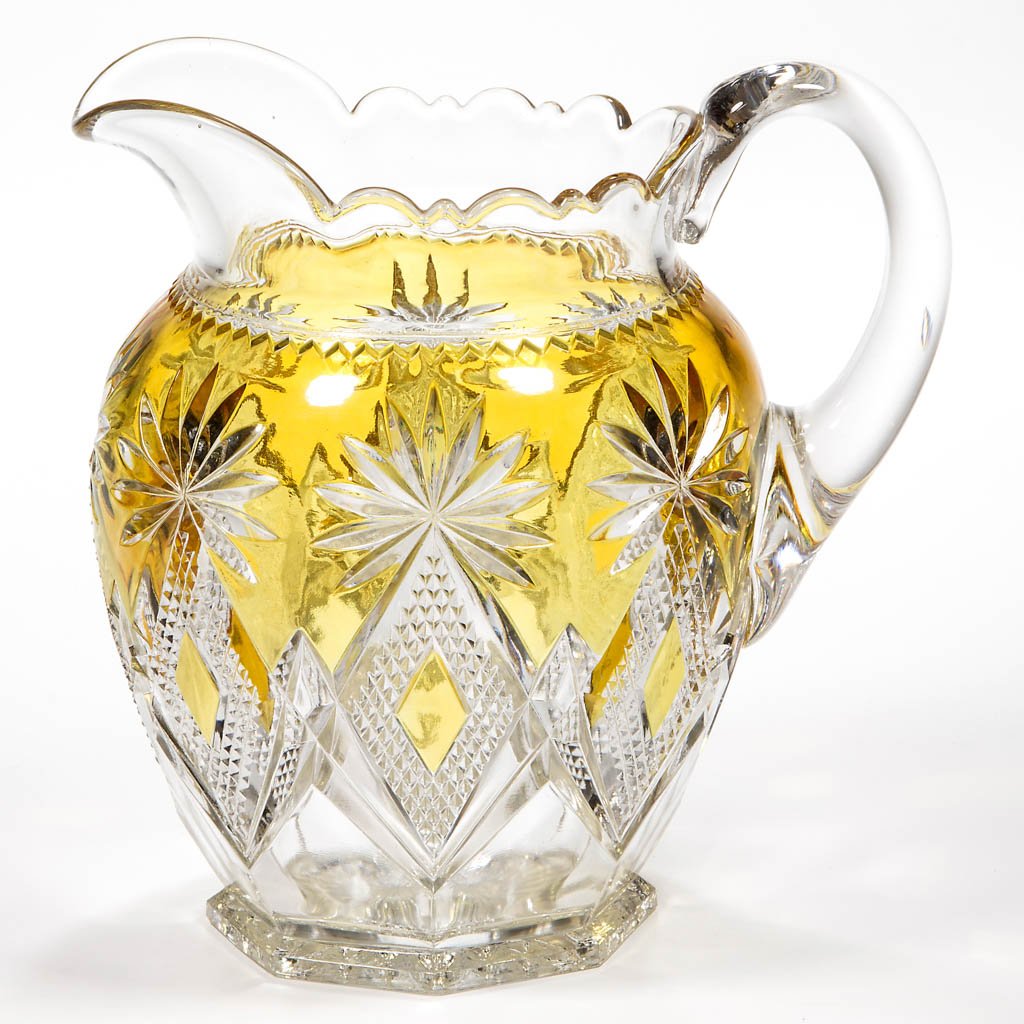 SHOSHONE / VICTOR (OMN) - AMBER-STAINED WATER PITCHER (1 of 1)