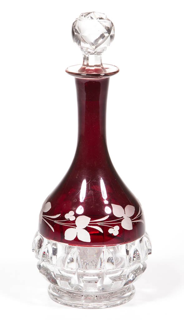 THOMPSON NO. 77 / TRUNCATED CUBE - RUBY-STAINED (1 of 1)