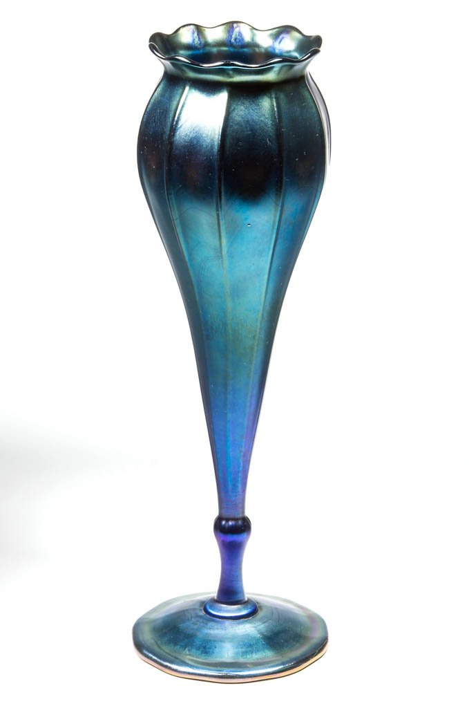 TIFFANY FAVRILE RIBBED FLORIFORM VASE (1 of 2)