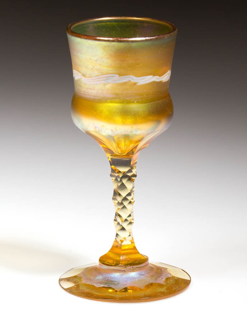 TIFFANY FAVRILE DECORATED CORDIAL (1 of 2)