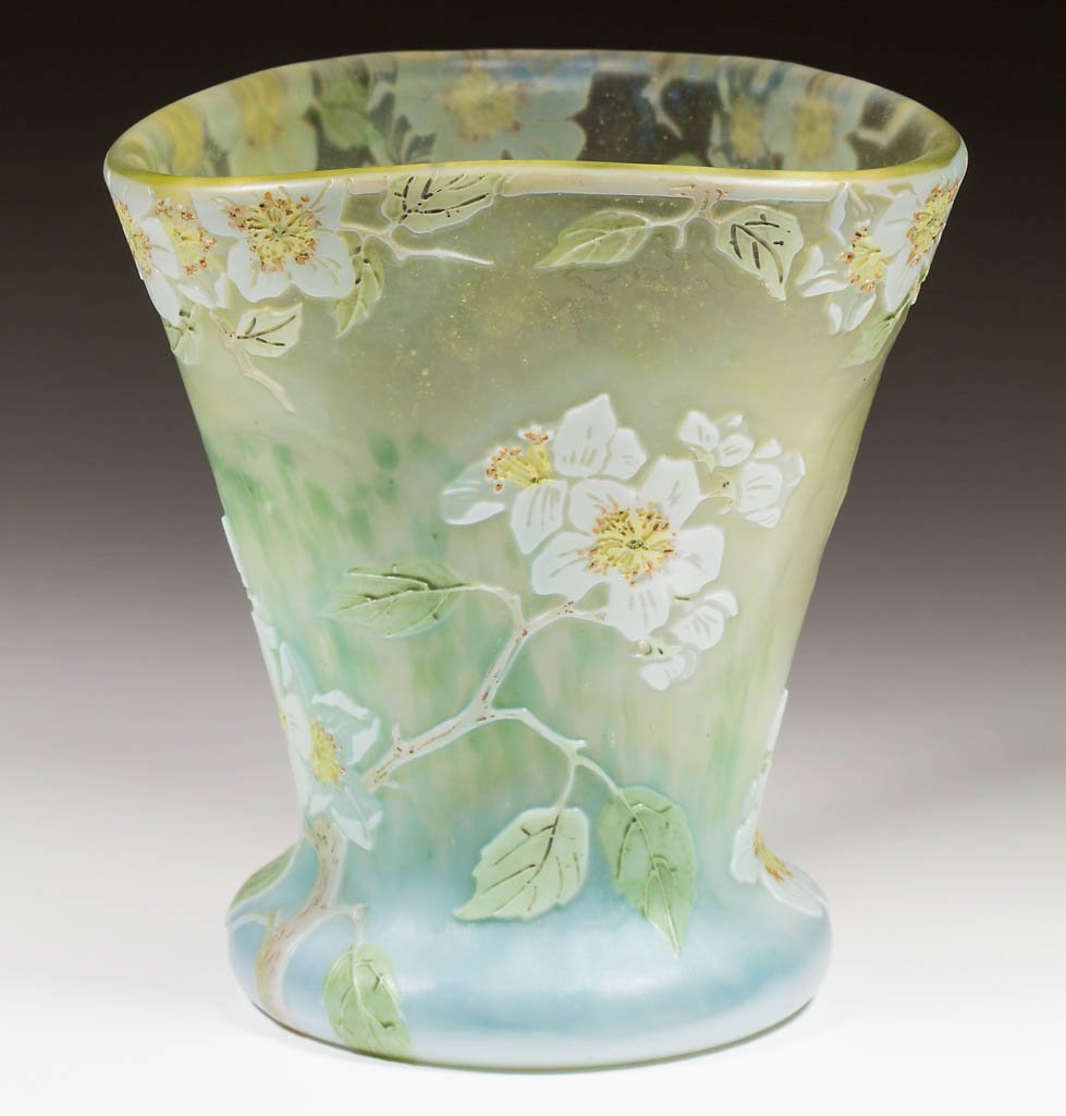 LEGRAS CAMEO AND ENAMELED VASE (1 of 3)