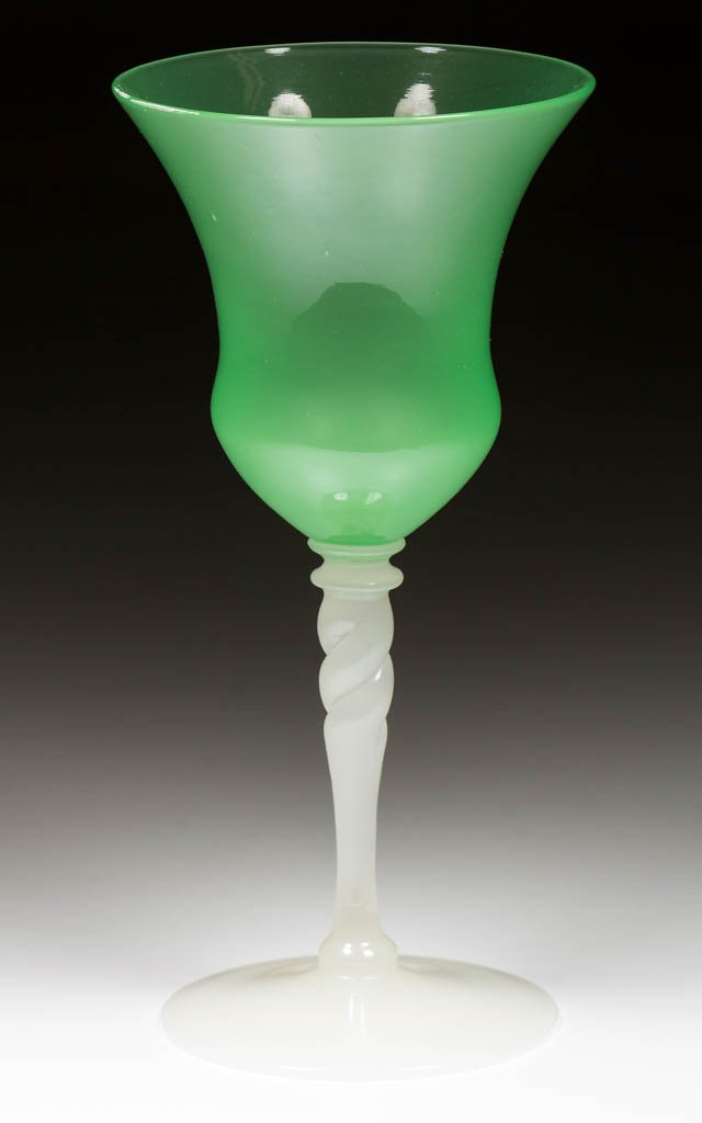 STEUBEN TWISTED-STEM GOBLET (1 of 1)