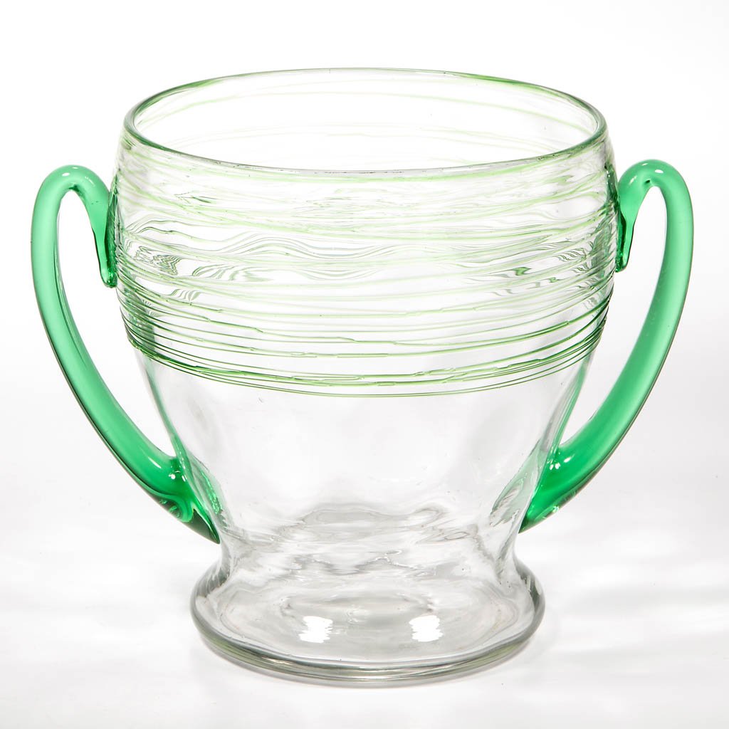 STEUBEN THREADED DIAMOND-OPTIC VASE (1 of 1)