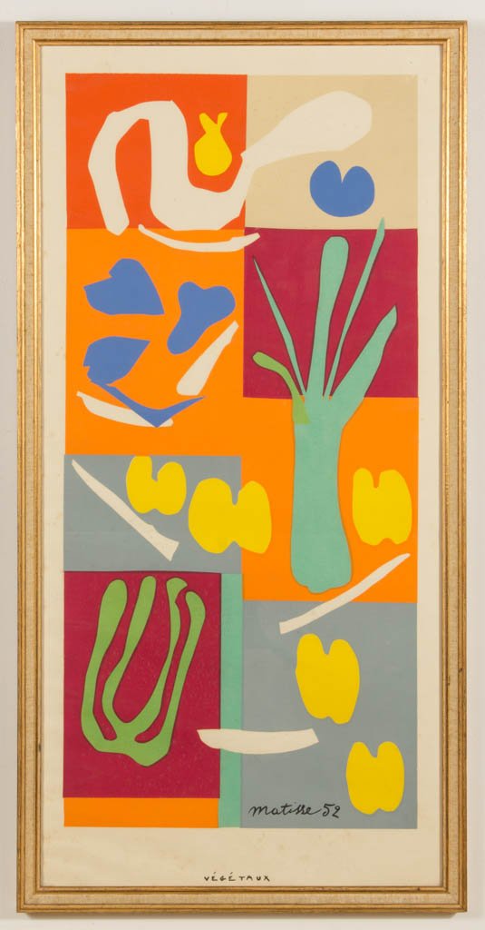 HENRY MATISSE (FRENCH, 1869-1954) "VEGETAUX" PRINT (1 of 1)