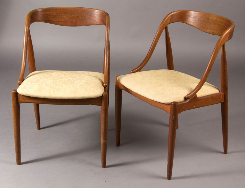 JOHANNES ANDERSON DANISH MID-CENTURY MODERN TEAK PAIR (1 of 1)