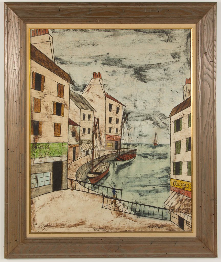 ANTOINE VILLARD (FRENCH, 1867-1934) HARBOR SCENE (1 of 3)