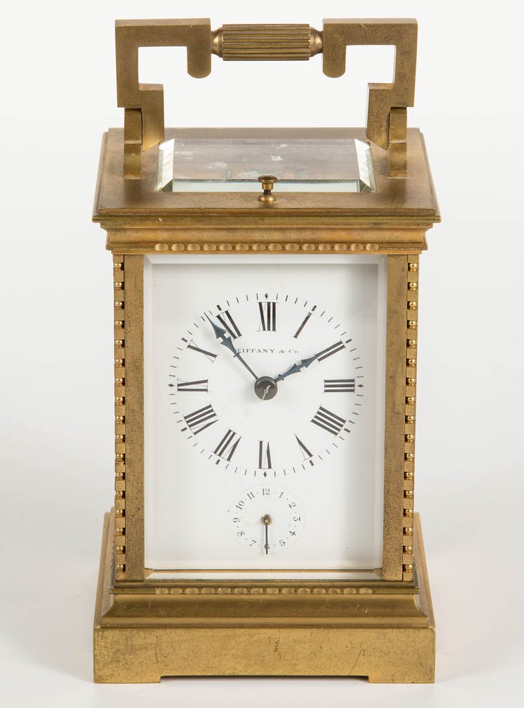 TIFFANY RETAILED FRENCH GRANDE SONNERIE CARRIAGE CLOCK (1 of 7)