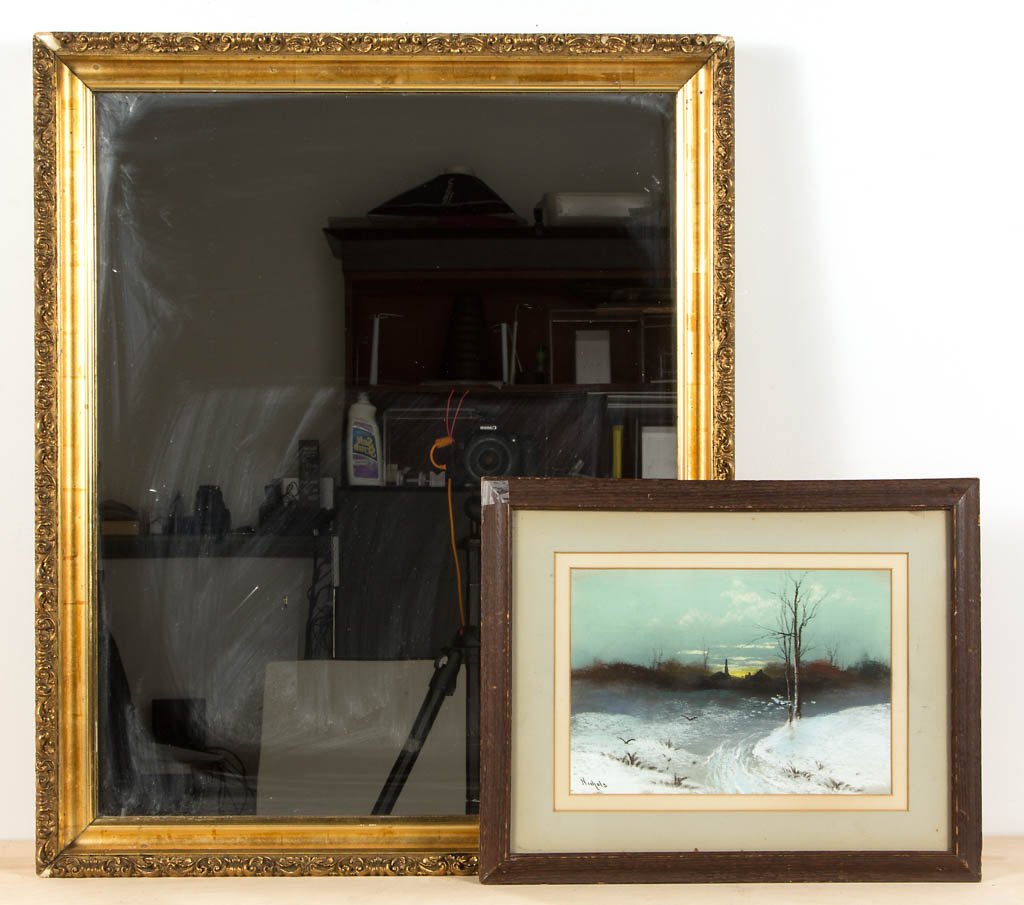 ASSORTED FRAMED ARTICLES, LOT OF TWO (1 of 2)