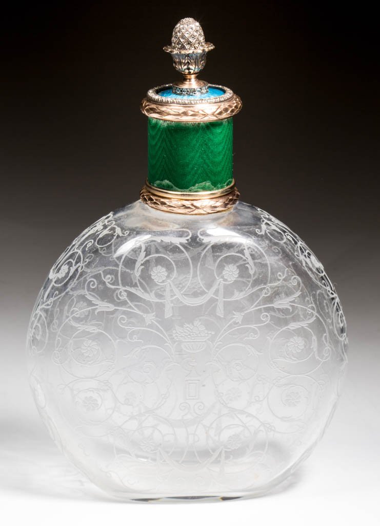 RUSSIAN GOLD, GUILLOCHE, GLASS, AND JEWEL ENCRUSTED (1 of 5)