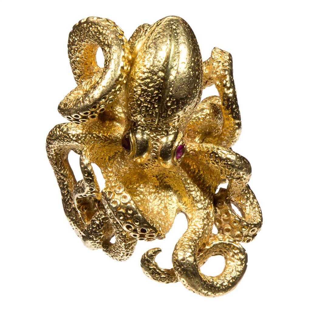 VINTAGE LADY'S 18K GOLD FIGURAL RING (1 of 2)