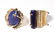 VINTAGE LADY'S 18K GOLD COCKTAIL RINGS, LOT OF TWO