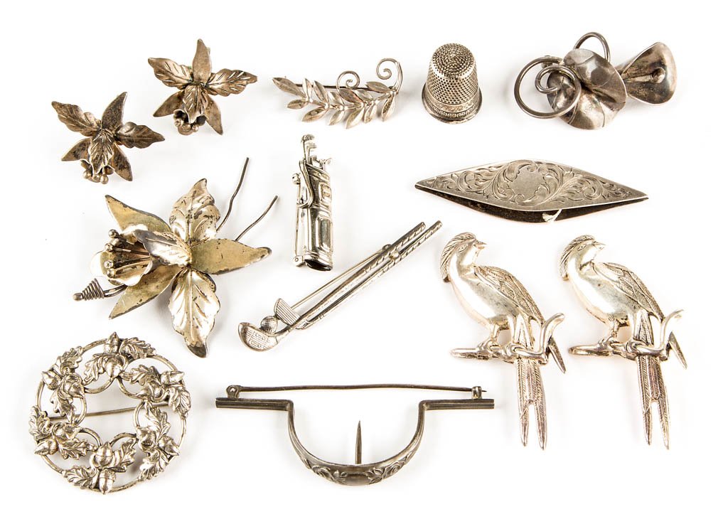 VINTAGE STERLING SILVER JEWELRY AND OTHER ARTICLES, LOT (1 of 1)