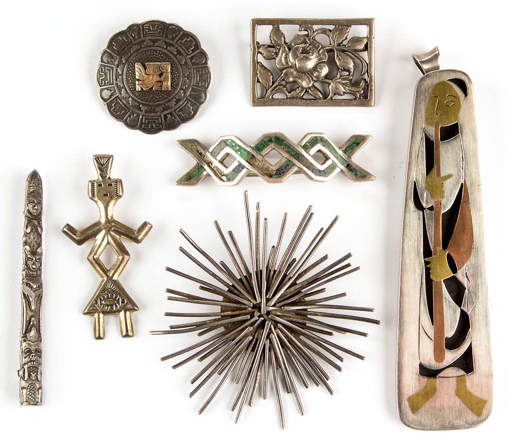 ASSORTED VINTAGE STERLING SILVER JEWELRY, LOT OF SEVEN (1 of 1)