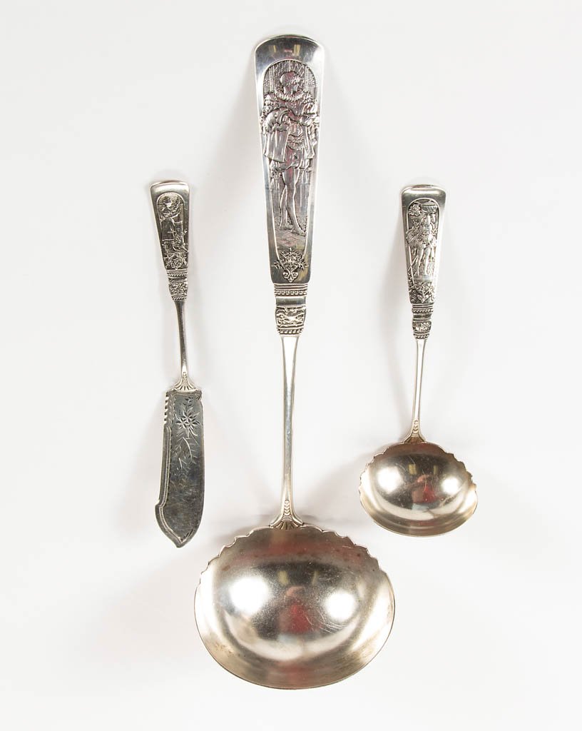 GORHAM STERLING SILVER SERVING ARTICLES, LOT OF THREE (1 of 1)