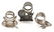 VICTORIAN QUADRUPLE-PLATE FIGURAL NAPKIN RINGS, LOT OF