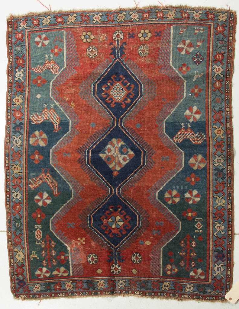 ANTIQUE PERSIAN SCATTER RUG (1 of 4)