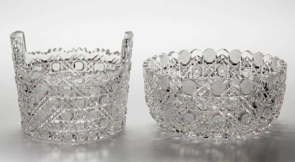 AMERICAN BRILLIANT CUT GLASS HARVARD-TYPE TABLE (1 of 1)