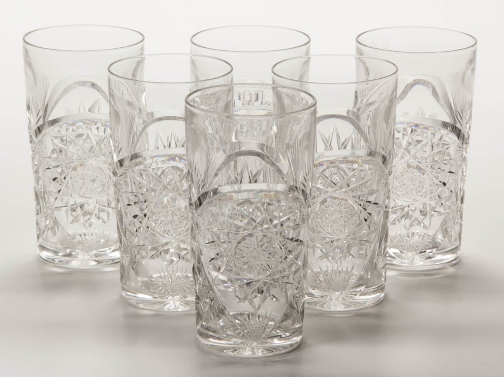 LIBBEY GLASS CO. "KINGSTON" BRILLIANT CUT GLASS HIGH (1 of 1)