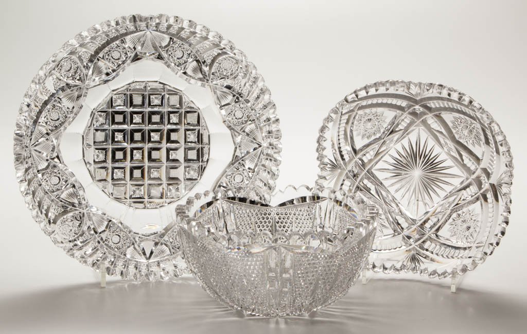 LIBBEY GLASS CO. BRILLIANT CUT GLASS TABLE ARTICLES, (1 of 4)