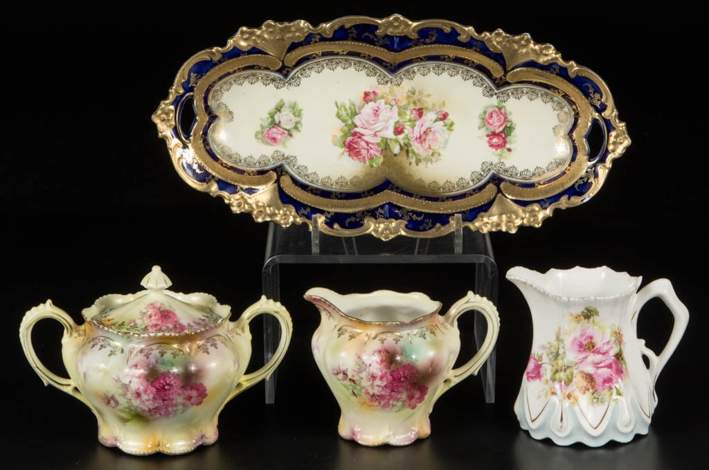 R.S. PRUSSIA PORCELAIN CELERY AND CREAMER (1 of 1)