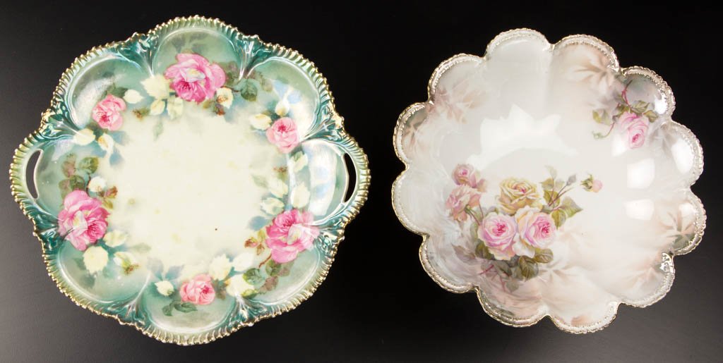 R.S. PRUSSIA PORCELAIN SERVING ARTICLES, LOT OF TWO (1 of 1)