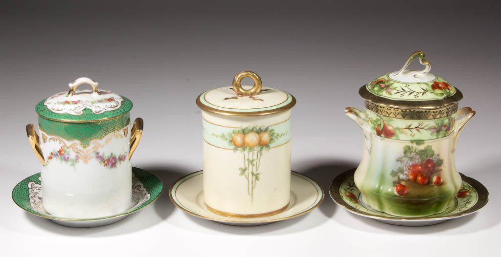 BAVARIA / AUSTRIA PORCELAIN CONDENSED MILK SETS, LOT OF (1 of 1)